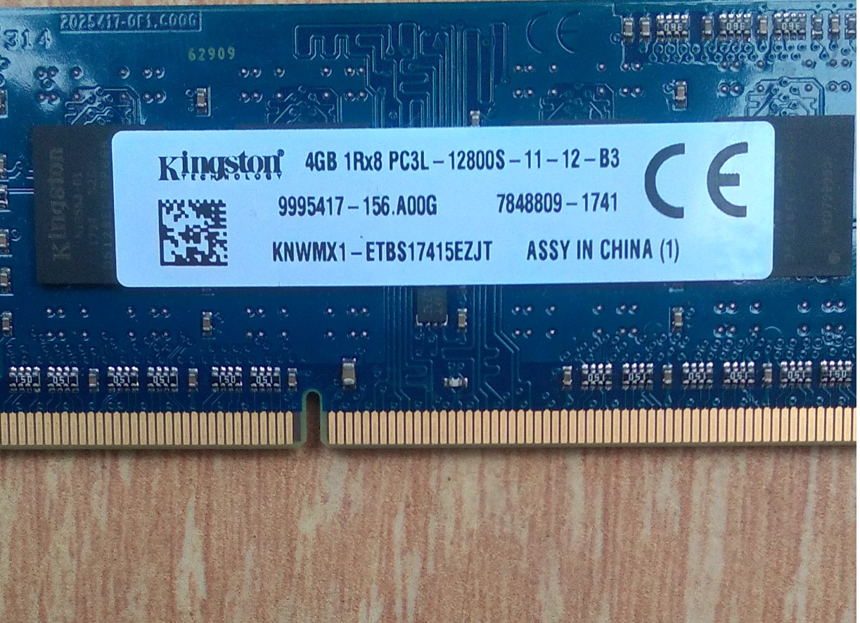 Kingston 4GB Laptop Ram