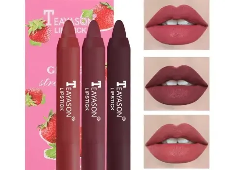 Teayason 3 Pcs Lipstick set matte Waterproof For Women