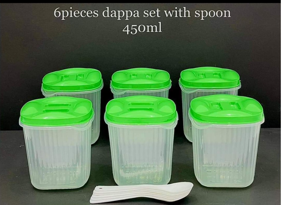 6 pcs Dappa set with spoon