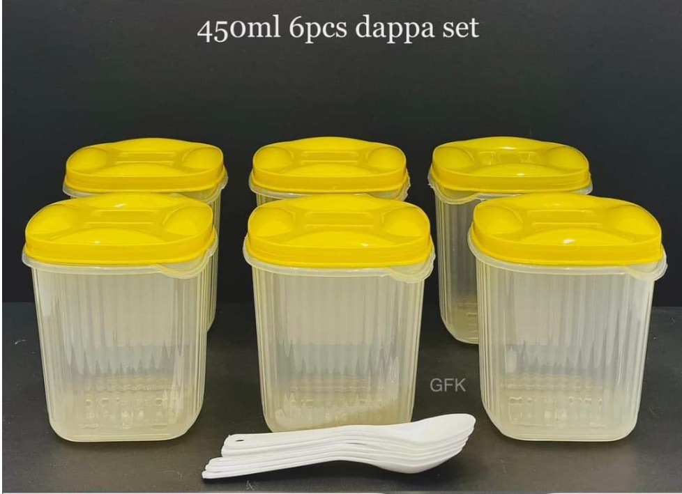 6 pcs Dappa set with spoon