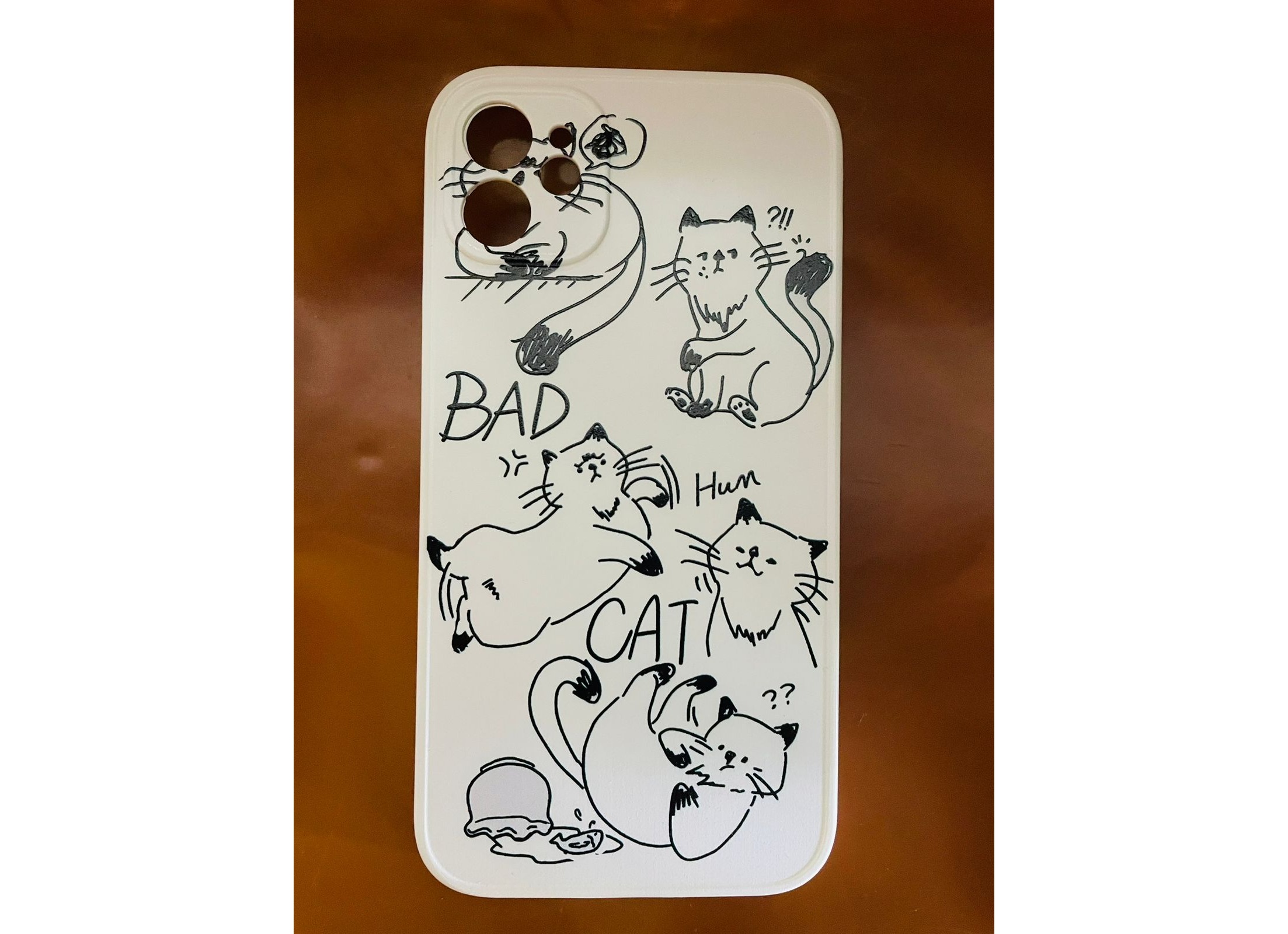 Comic Bad Cat I Phone Case For I Phone 11 Silicon Cover Cases