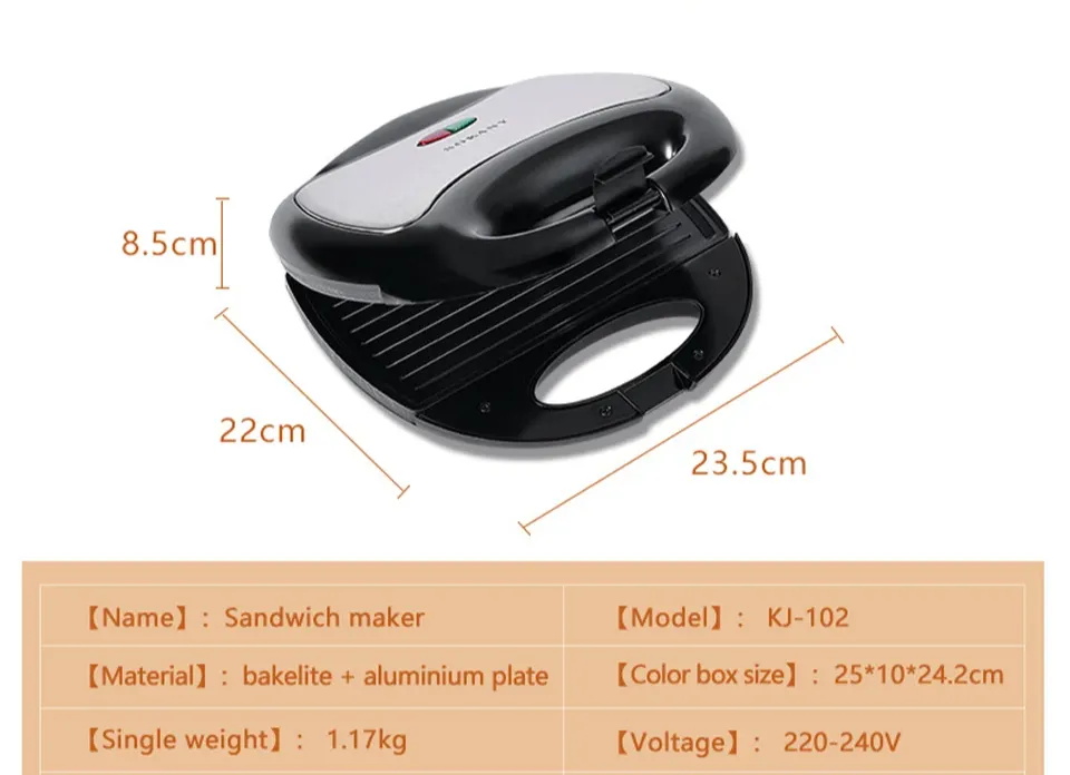 Sokany Sandwich Maker KJ-102 (P04434) cash on delevry