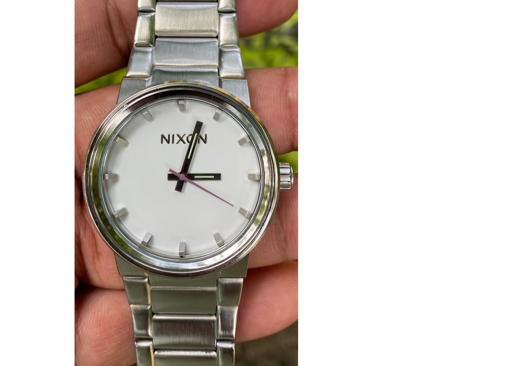 NIXON The Connon White Quartz watch