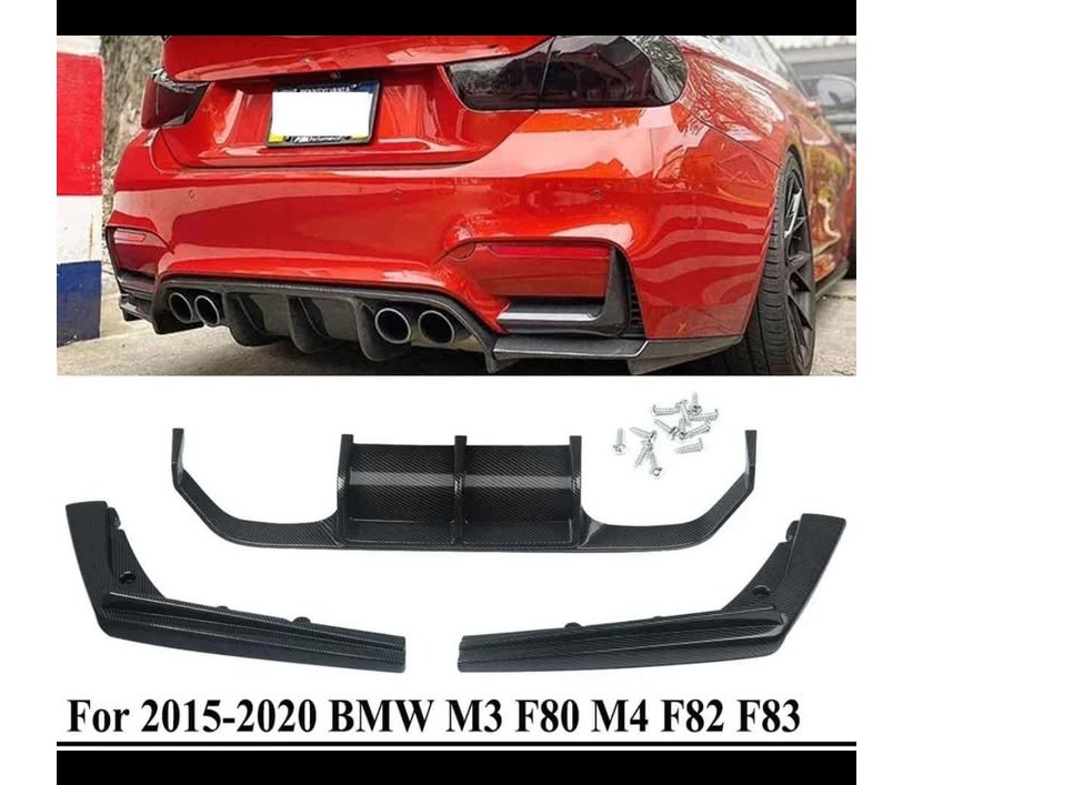 Bmw M3/M4/318i rear bumper ( Carbon Fiber look)