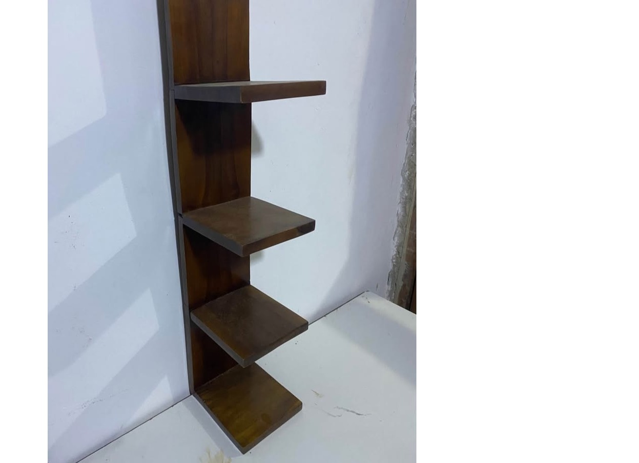 Mahogany wall rack, 3 fit hight 6 inch width