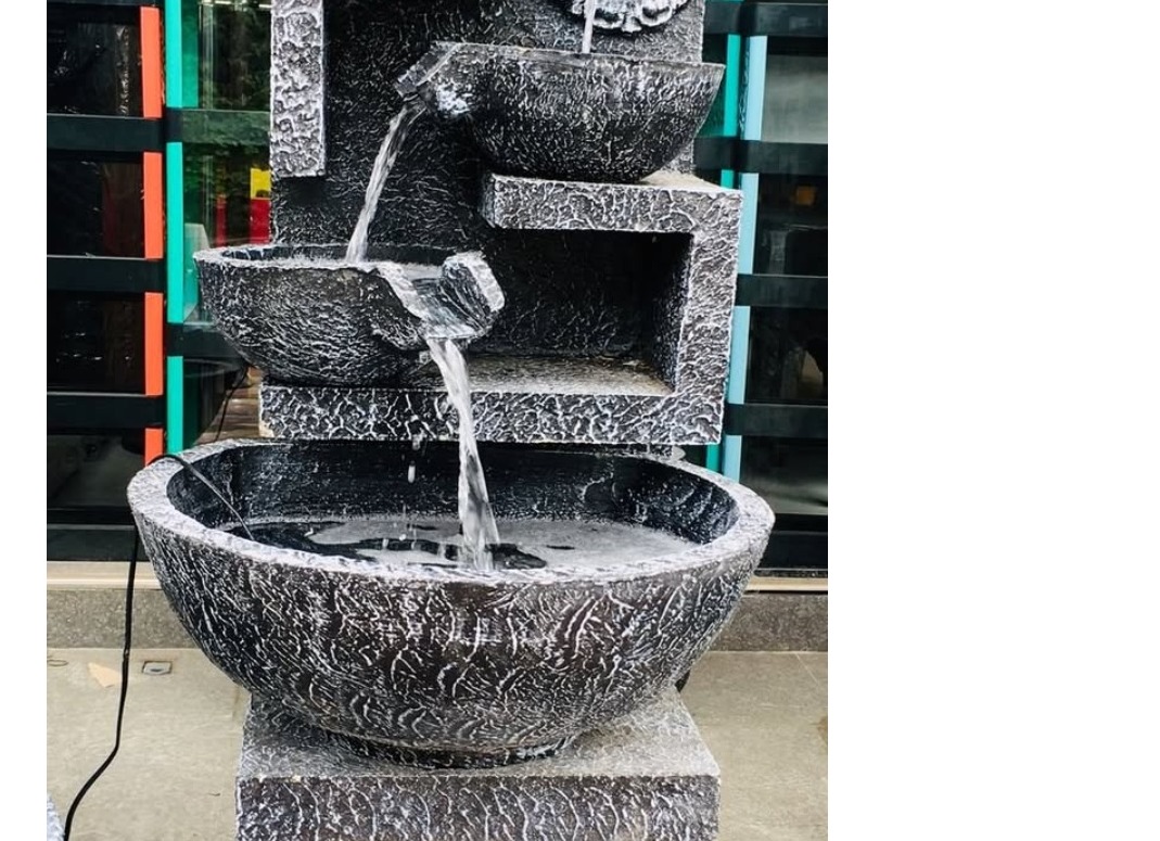 water fountain concrete or titanium