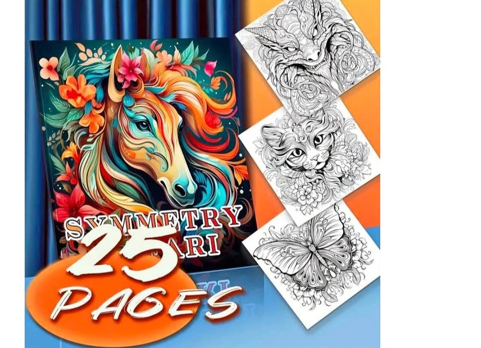 Mandala Animal Coloring Book - 25 pages (TL52396)