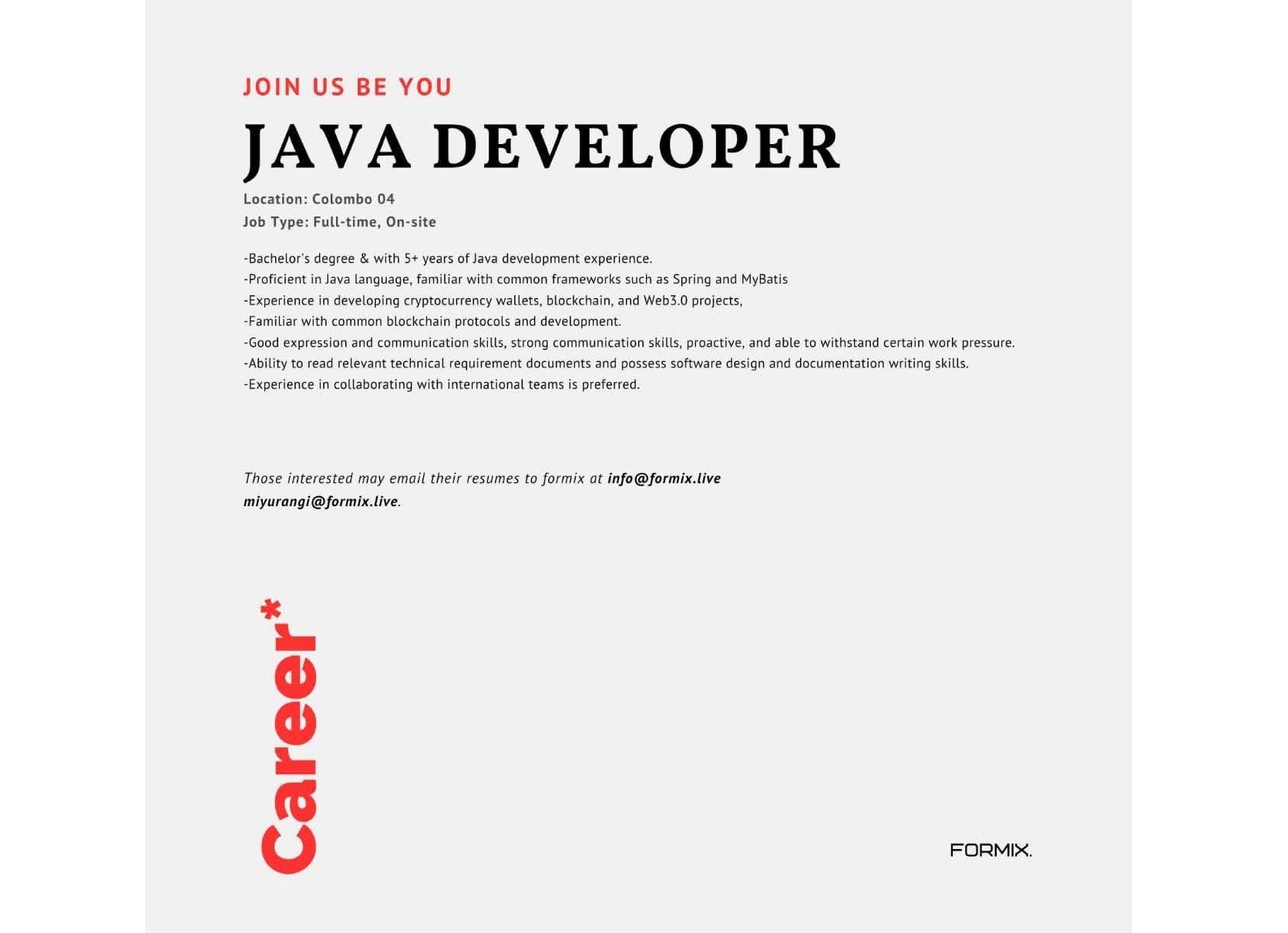 Java developer ⚡️
