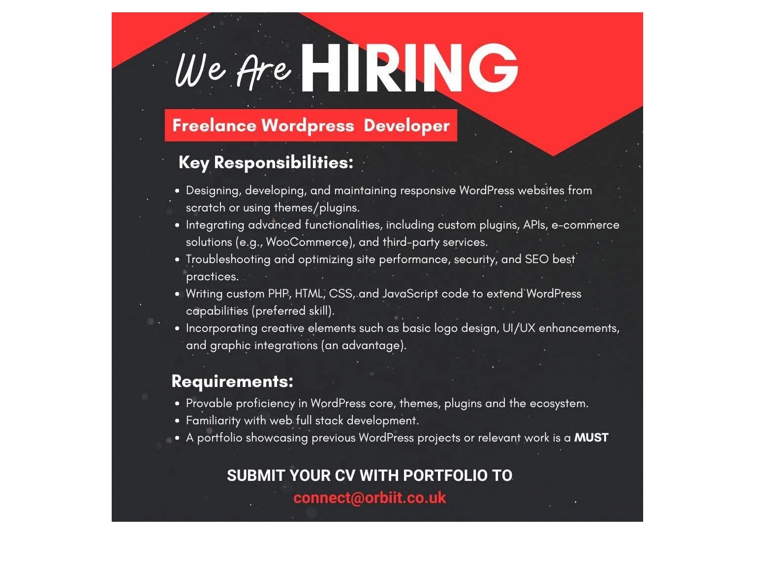 We are Hiring❗️🚨