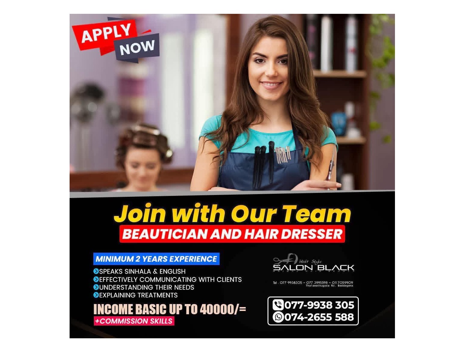 Beautician and hair dresser ✂