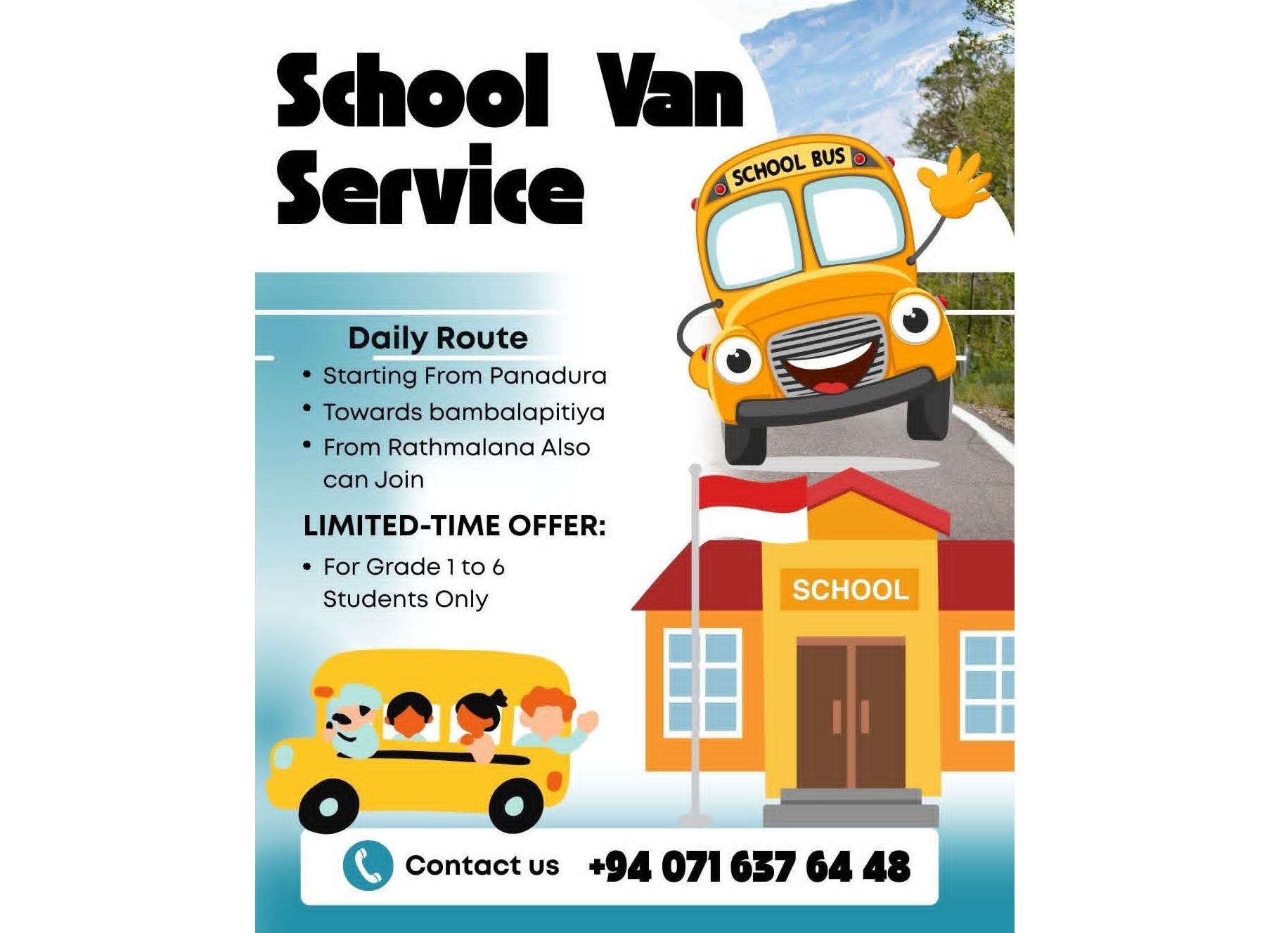 School van service 🚐