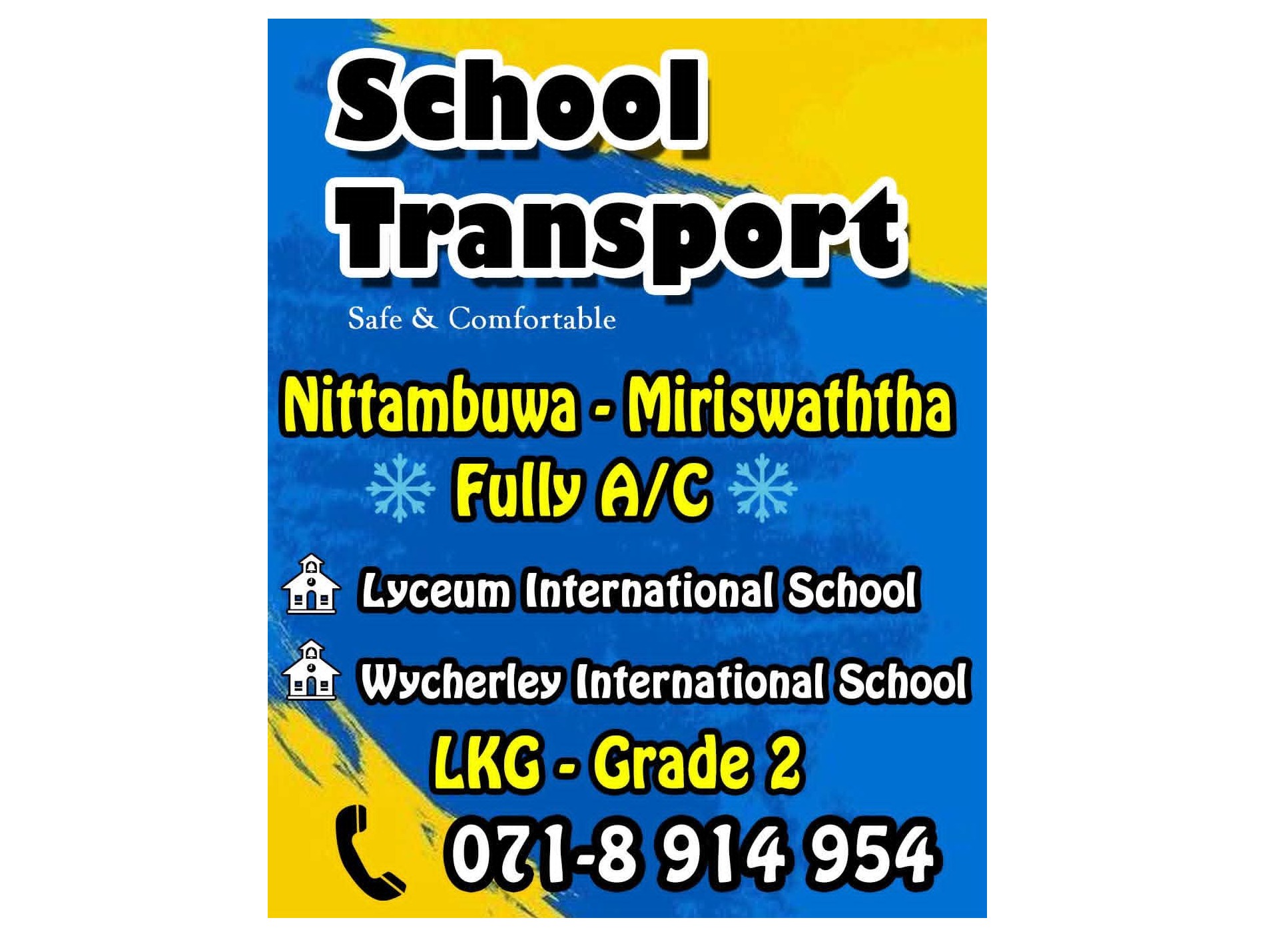 ✨️ School transport ✨️