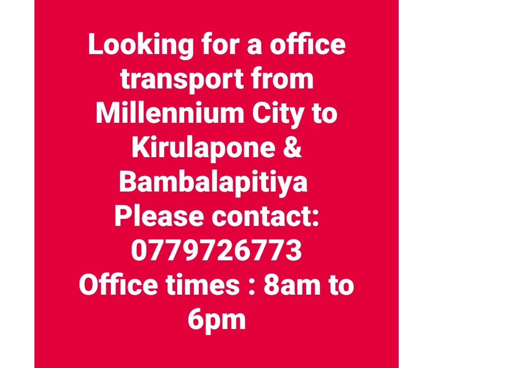 Looking for transport 🙋‍♀️