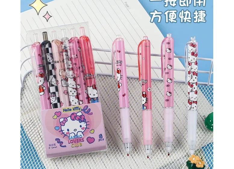 6Pcs Sanrio Gel Pen