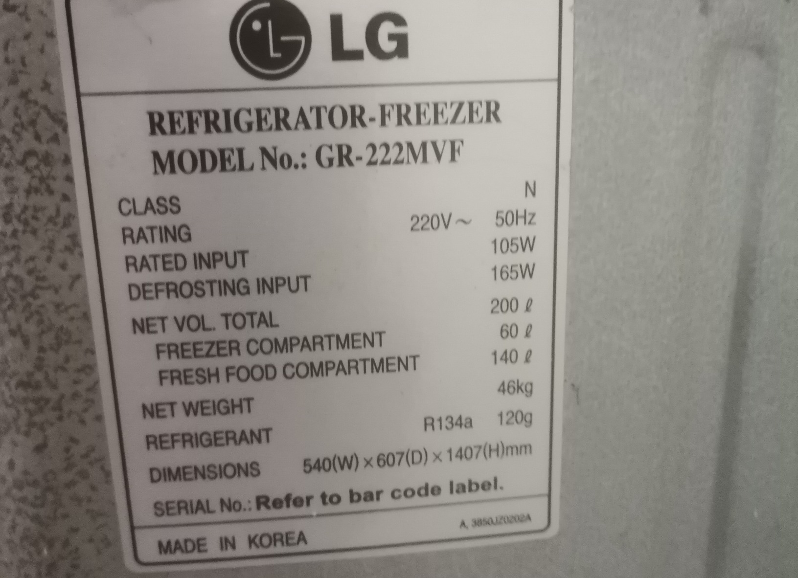 Refregerator