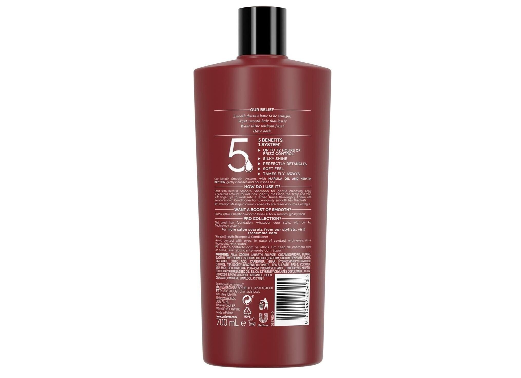 Tresemme shampoo and conditioner with keratin