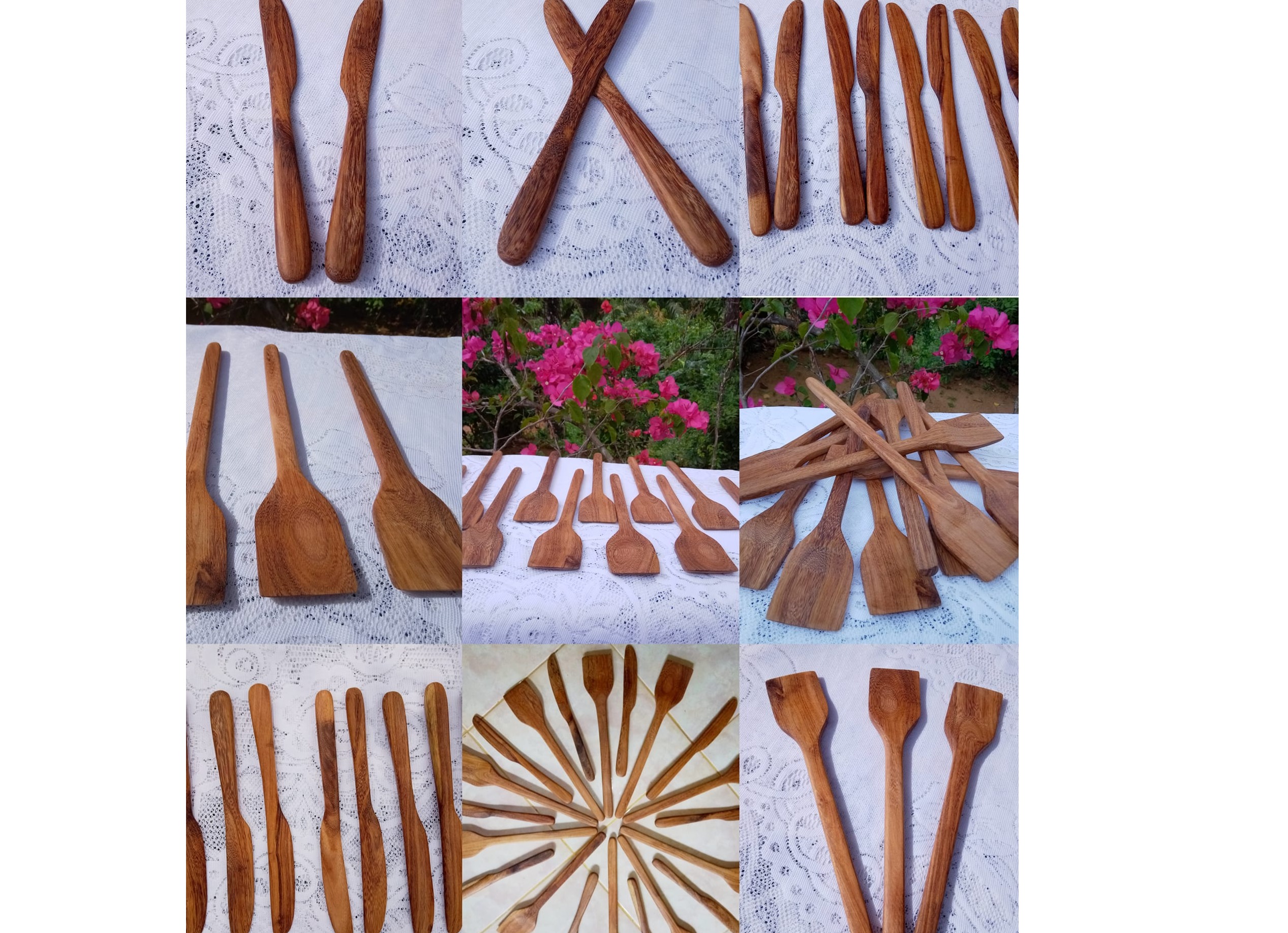 Traditional coconut shell Cutlery 100% natural