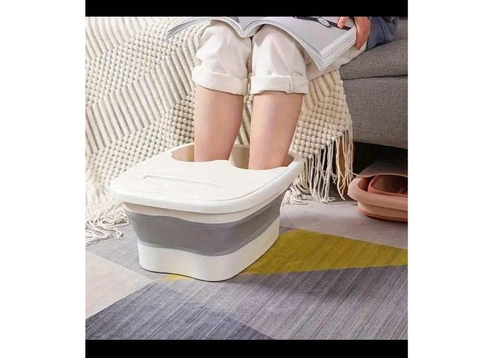 Collapsible footbath massage bucket