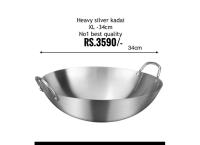 Heavy silver Kadai XL  (no 1 quality )