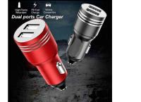 Universal Dual USB Ports Car Phone Charger Adapter