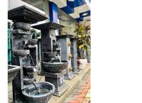 water fountain concrete or titanium