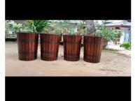 Wood pots