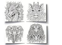 Mandala Animal Coloring Book - 25 pages (TL52396)