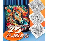 Mandala Animal Coloring Book - 25 pages (TL52396)