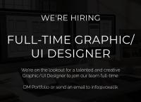 Full time- Graphic/UI designer