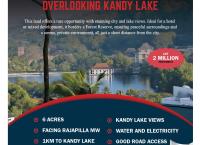 LAND FOR SALE OVERLOOKING KANDY LAKE