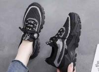 2024 New Fly Woven Mesh Casual Breathable Sneakers Korean Style