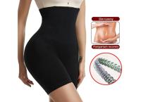 YBFDO Women's High Waist Flat Angle Shaper Pants Postpartum Buttocks Lifting Body Shaping Pants Slim Shorts Waist Trainer