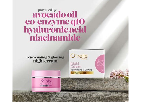 O’nelle Naturals Night Cream 45g: Rejuvenating + Glowing,Co-enzyme Q10