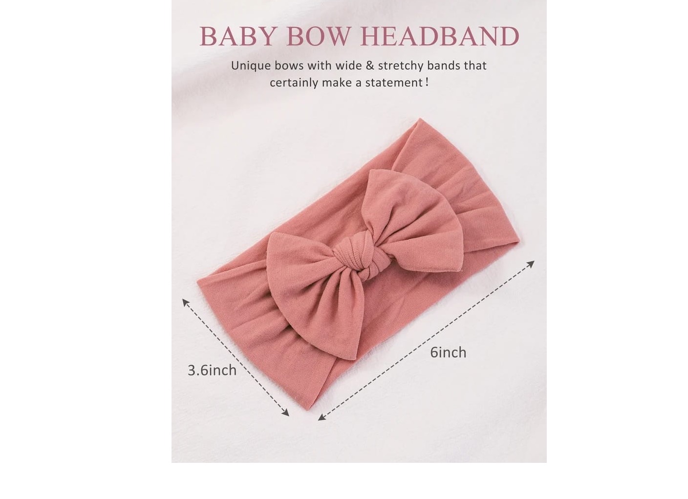 Baby bow head band