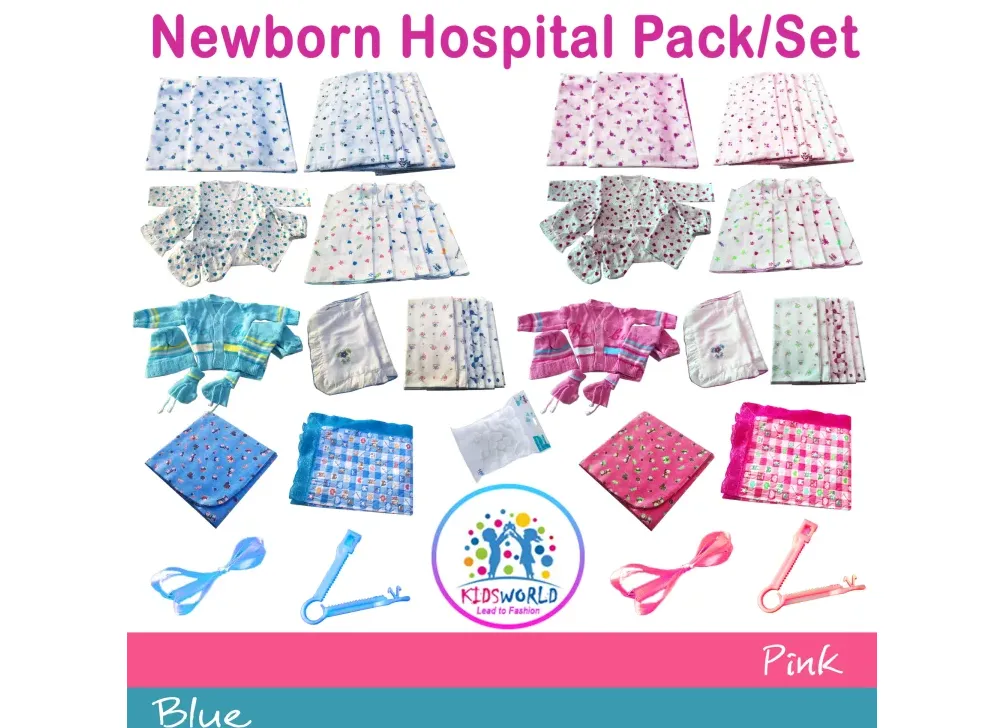 New Born Baby Hospital Pack / Hospital Set / Baby Hospital List / Hospital Need / Pregnancy List / Maternity List / Essential / New Born Baby Dressers / New Born Baby Gift / Newborn / Kids World