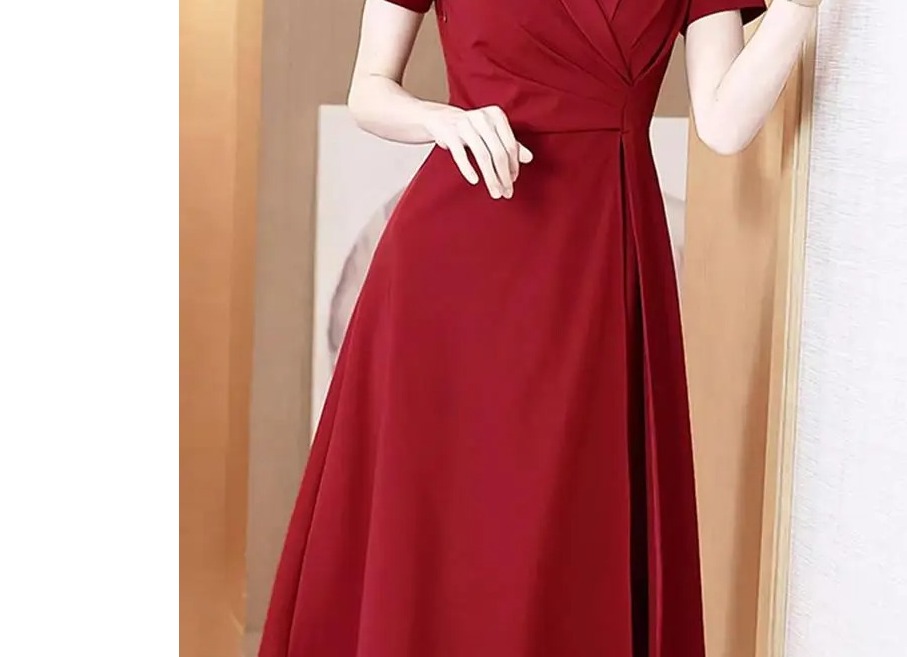 Women Pleated Dress 2024