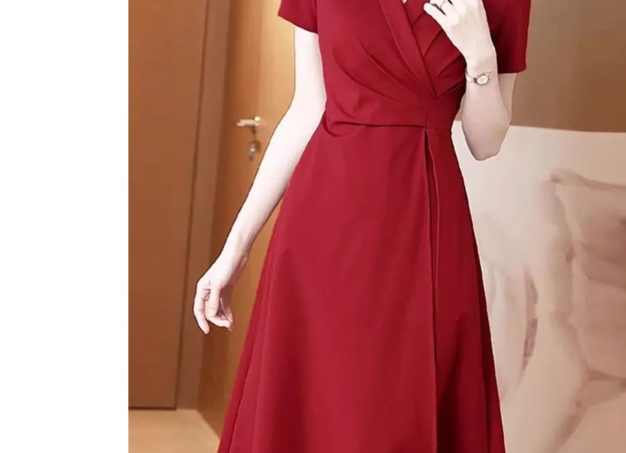 Women Pleated Dress 2024