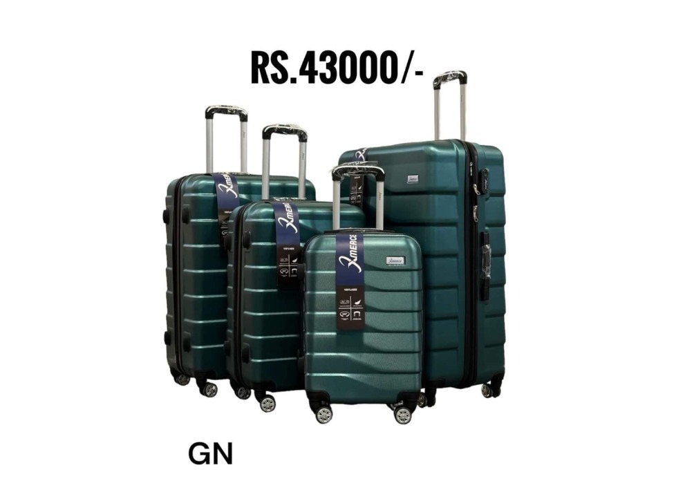 Set of 4pcs Abs Luggage trolley case