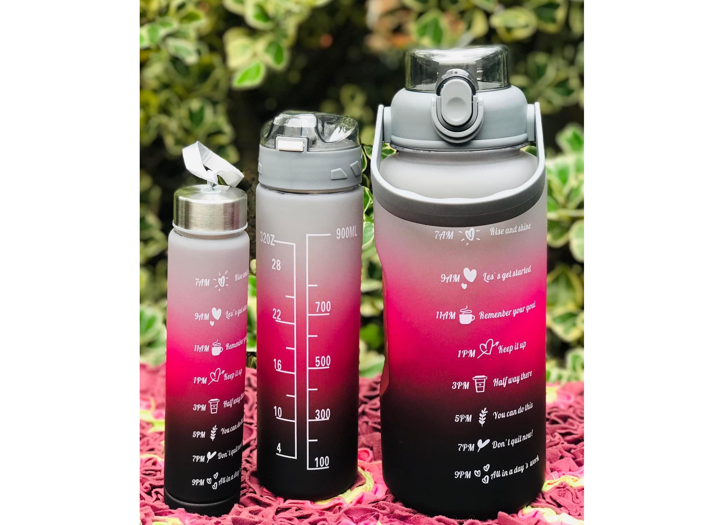 WATER BOTTLE SET 3PCS RAINBOW