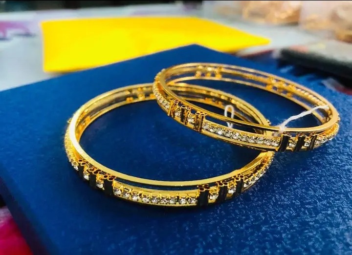 Gold plated bangles