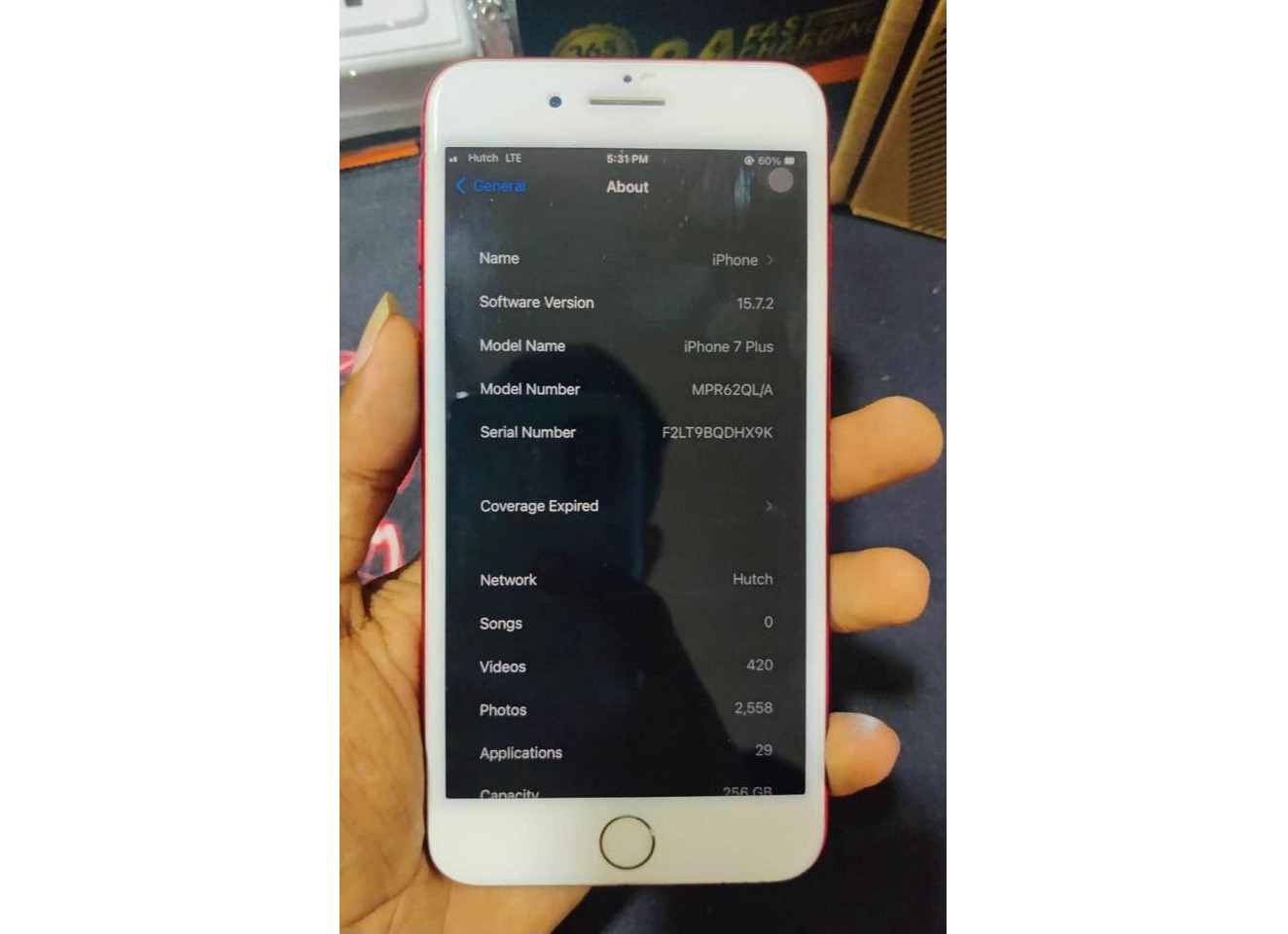 7 plus 256 GB   EXCHANGE
