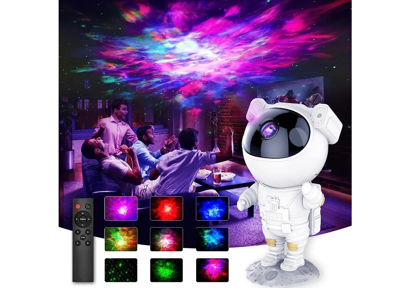 Astronaut Galaxy Projector - Large (P04255)