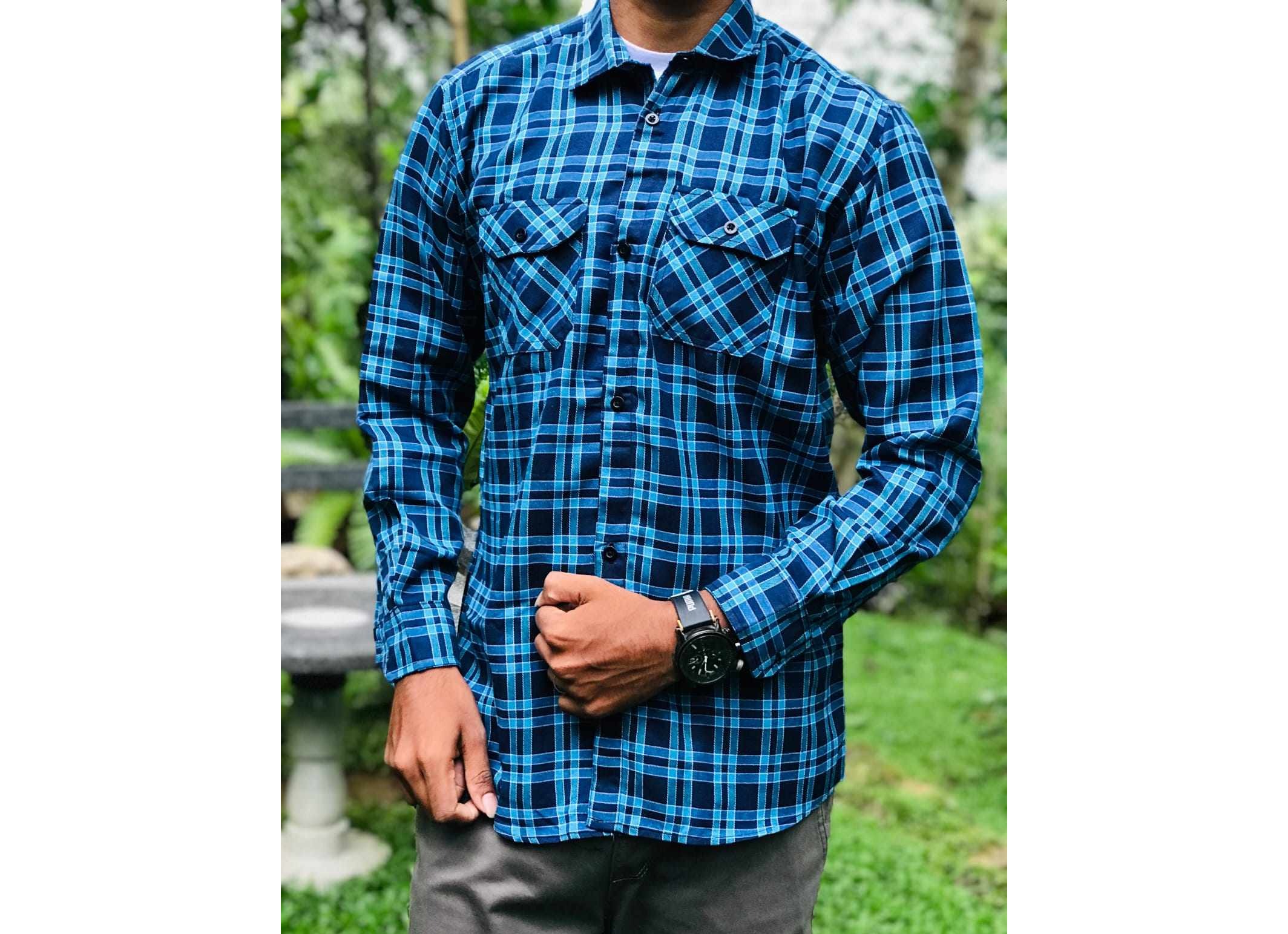 Cotton material Check Shirts