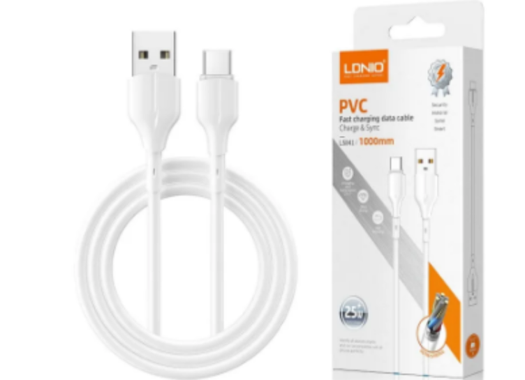 LDNIO LS841 USB to Micro USB White 1M Data Cable