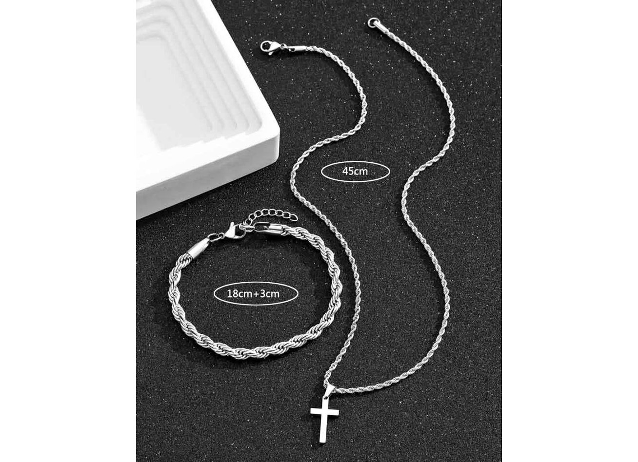 Men's necklace & bracelet