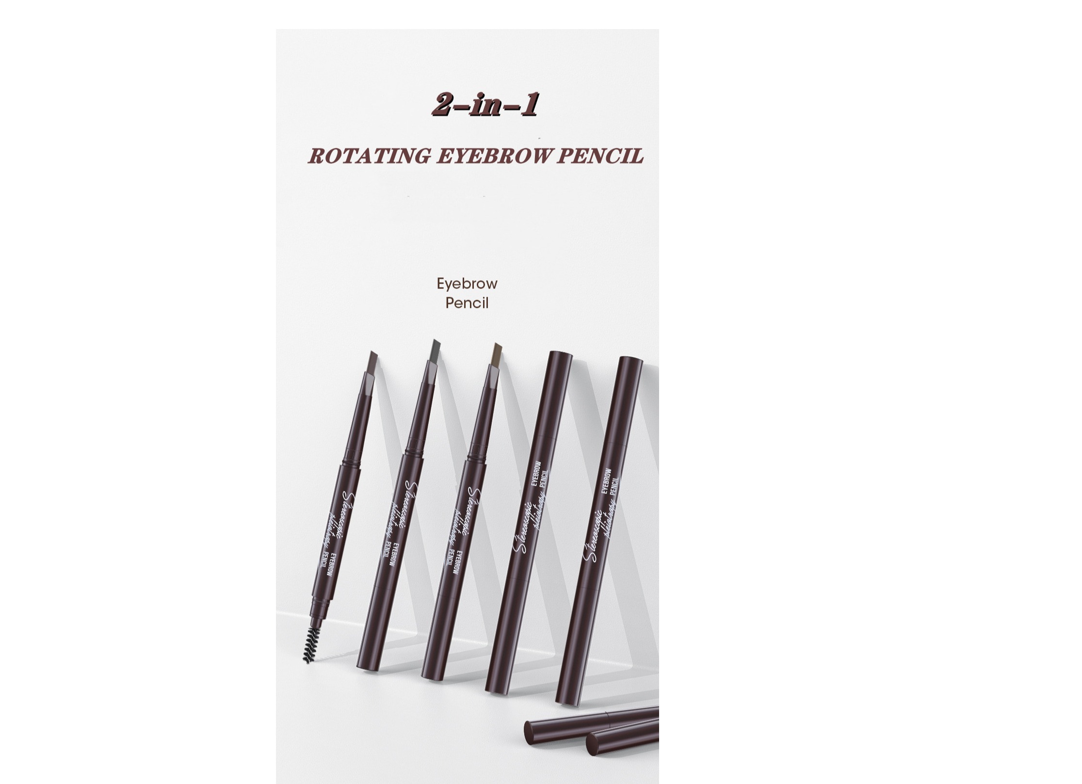 2 in 1 eyebrow pencil