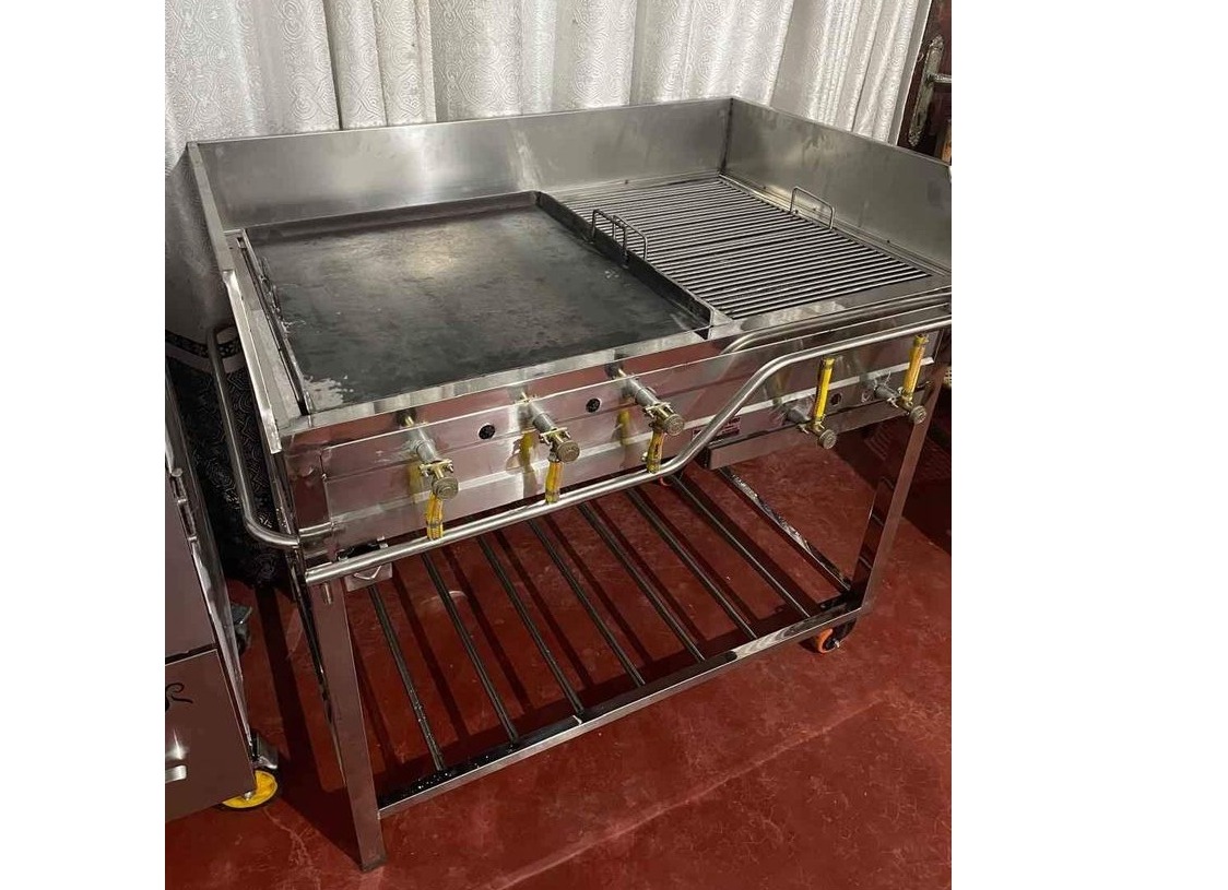 Kottu and BBQ Grill stainless steel