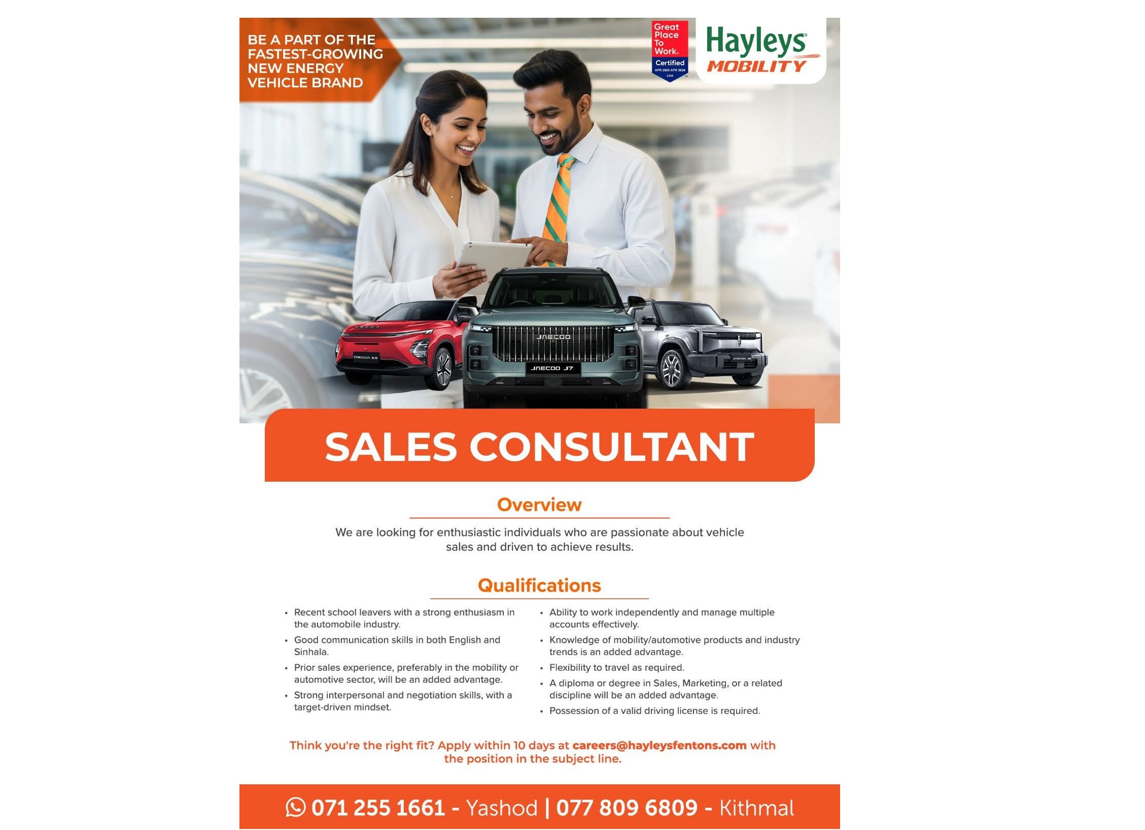 Sales consultant