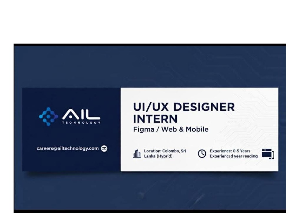 UI/UX Designer intern