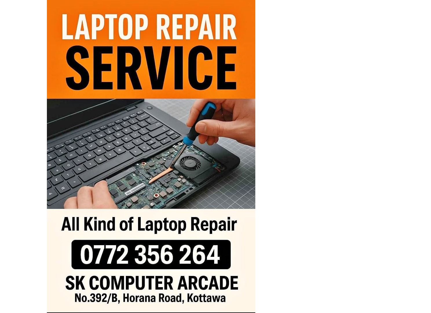 Laptop repair and service 💻🔧
